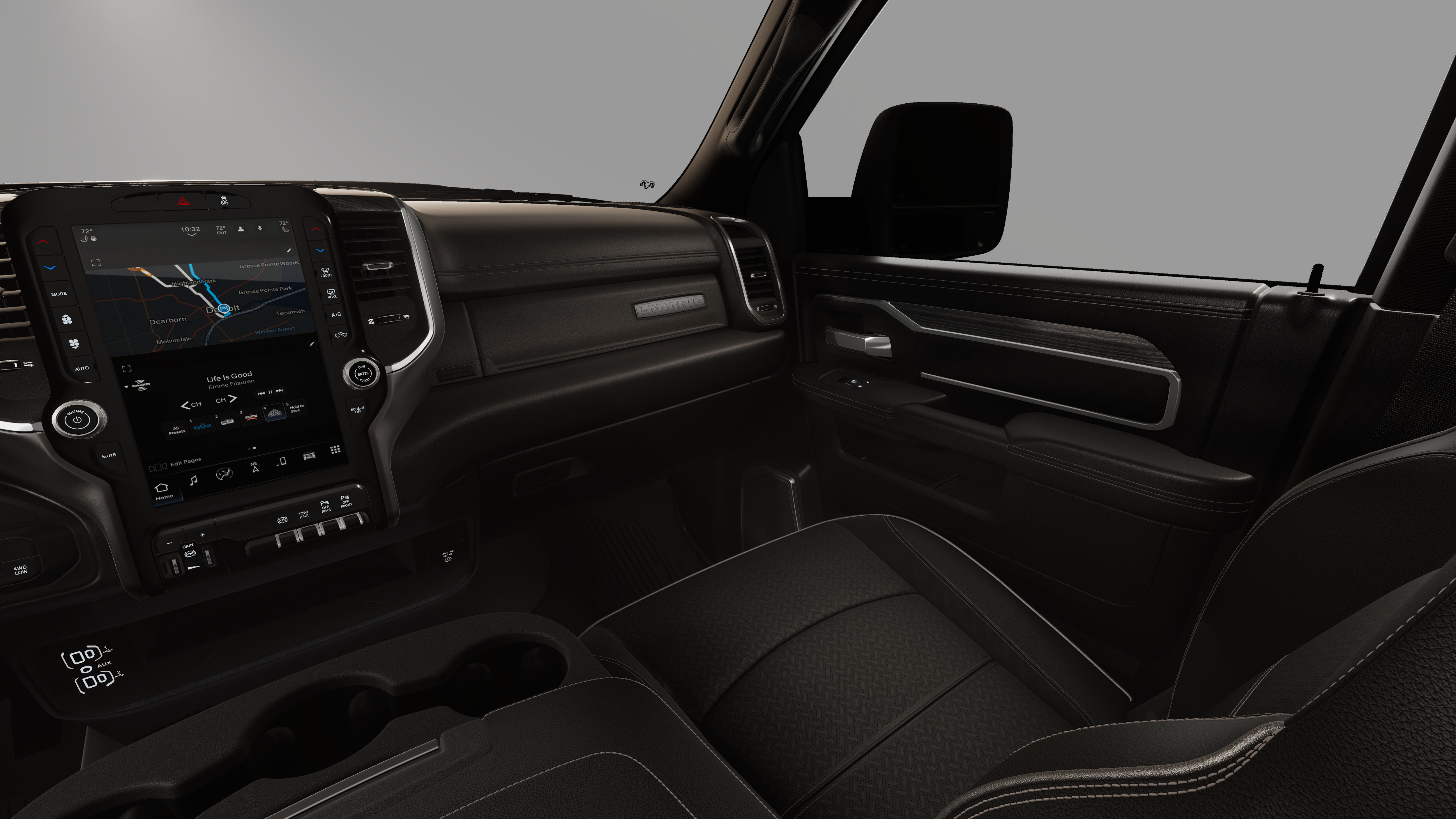 New 2026 Ceramic Gray Clear-Coat Exterior Paint RAM Laramie image 18