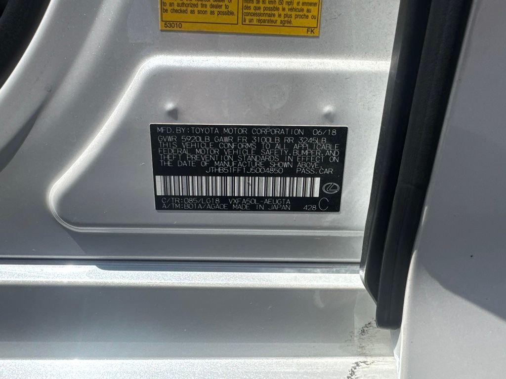 Used 2018 White Lexus 500 Base image 10