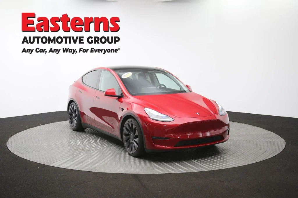 Used 2020 Red Tesla Performance image 45