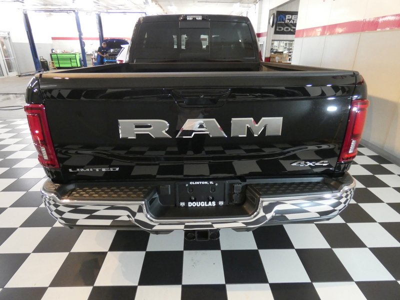 New 2026 Diamond Black Crystal Pearl-Coat Exterior Paint RAM Limited Mega Cab 6
