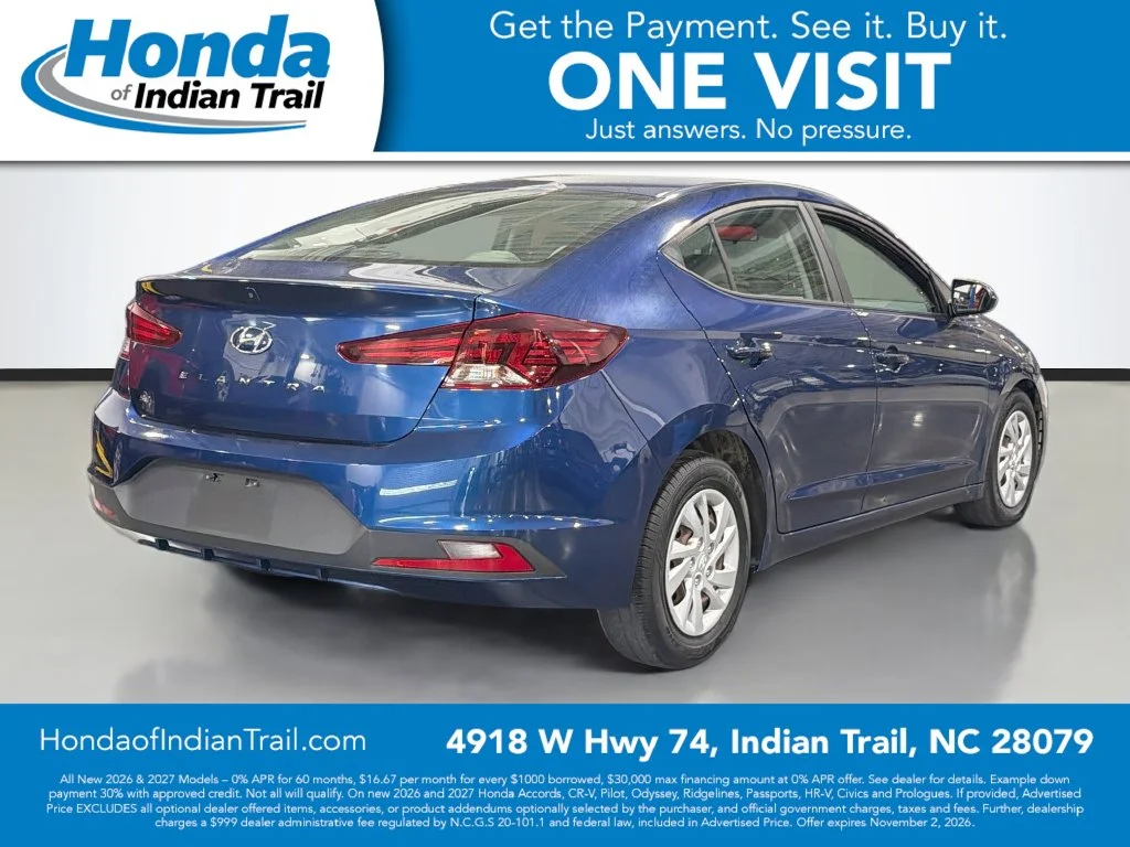 Used 2020 Hyundai Elantra SE with VIN 5NPD74LF8LH612300 for sale in Indian Trail, NC