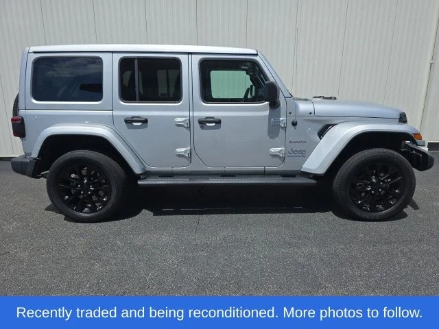 Used 2023 Silver Jeep Sahara 4xe image 2