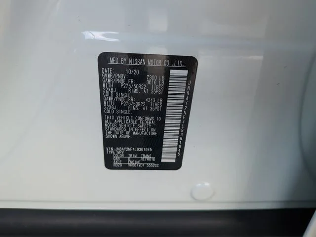 Certified Used 2020 White Nissan Platinum image 40