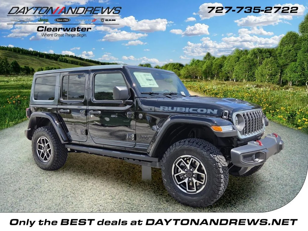 New 2026 Black Clear-Coat Exterior Paint Jeep Rubicon image 1