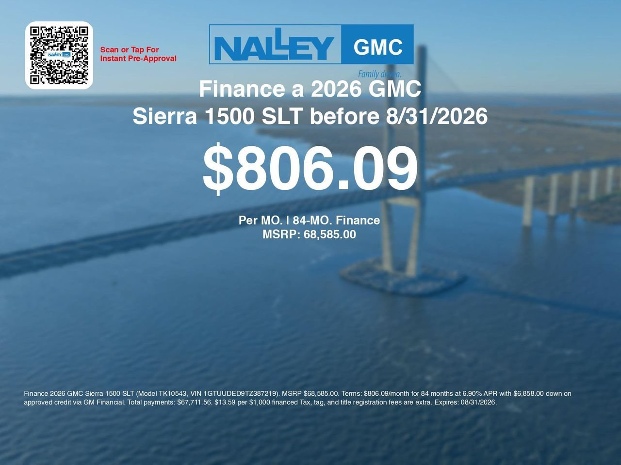 New 2026 Summit White GMC SLT image 6