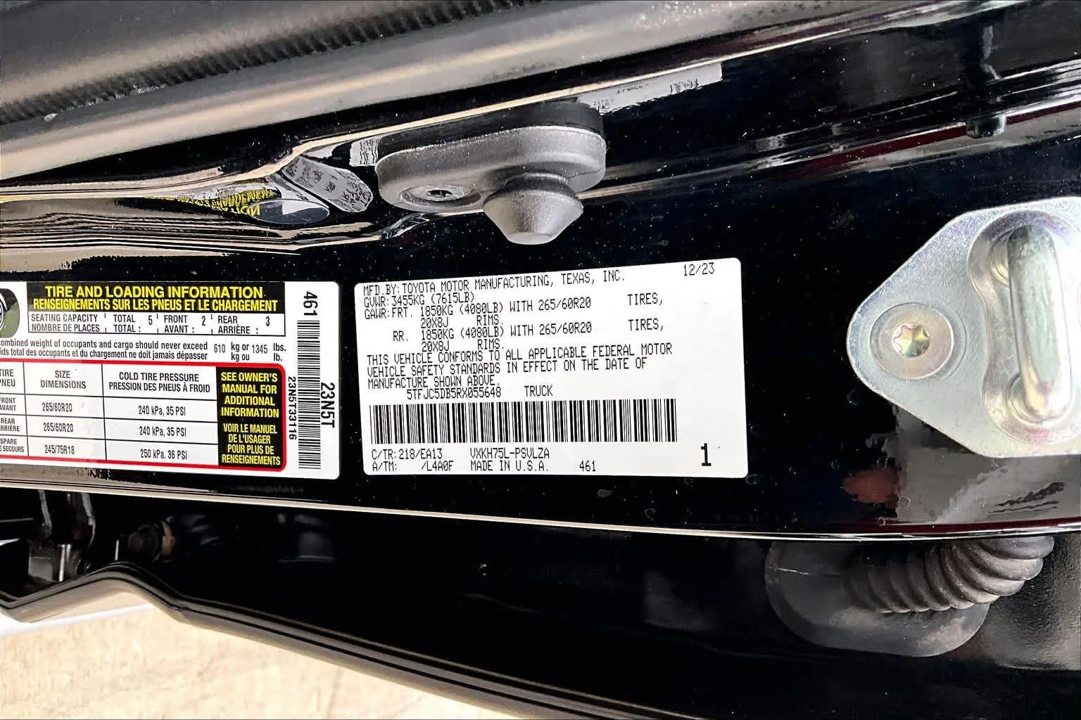 Used 2024 Midnight Black Metallic Toyota Limited Hybrid image 33