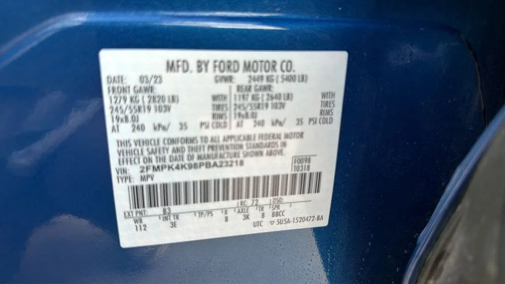 Used 2023 Blue Metallic Ford Titanium image 22