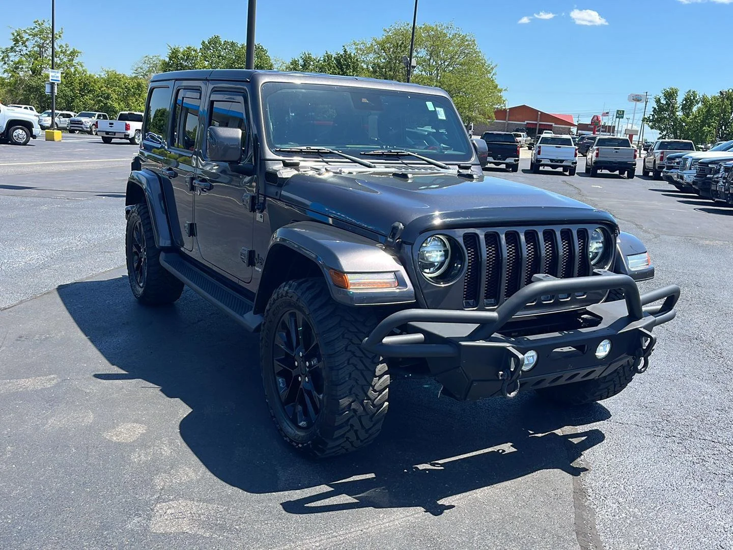 Used 2021 Sting-Gray Clearcoat Jeep Unlimited Sahara High Altitude image 7