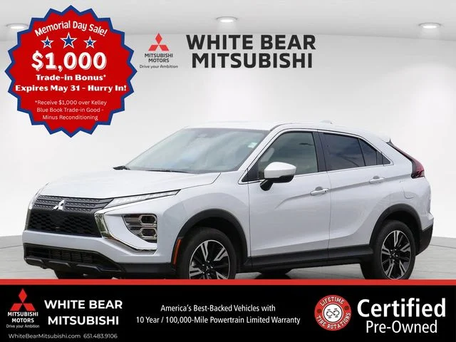 Certified 2026 Mitsubishi Eclipse Cross SE with VIN JA4ATWAA3TZ004737 for sale in White Bear Lake, Minnesota