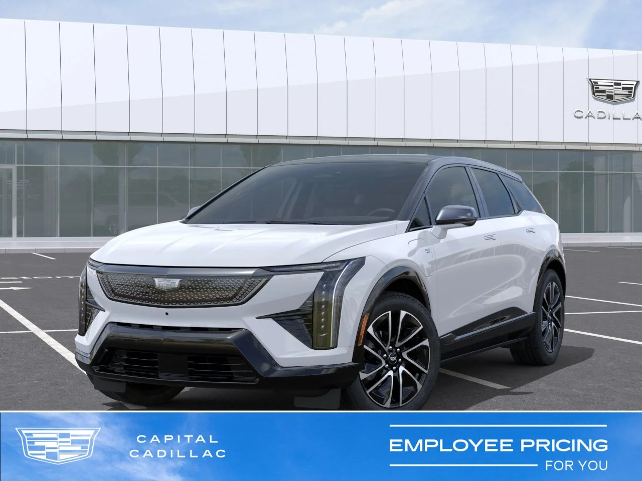 New 2026 Vibrant White Tricoat Cadillac Sport image 1