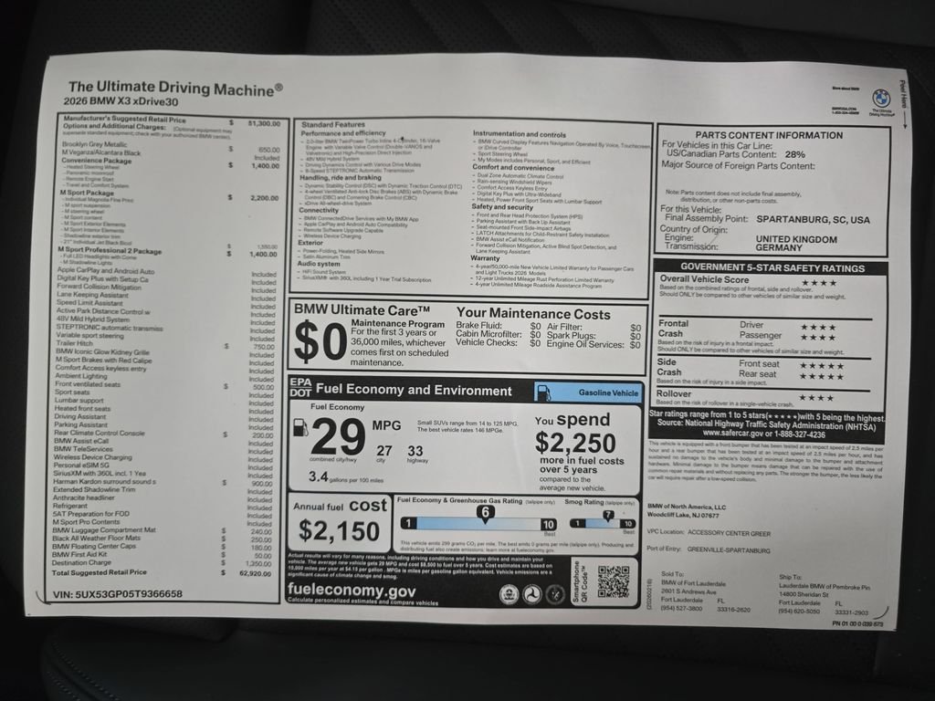 Used 2026 Brooklyn Grey Metallic BMW 30 xDrive image 26