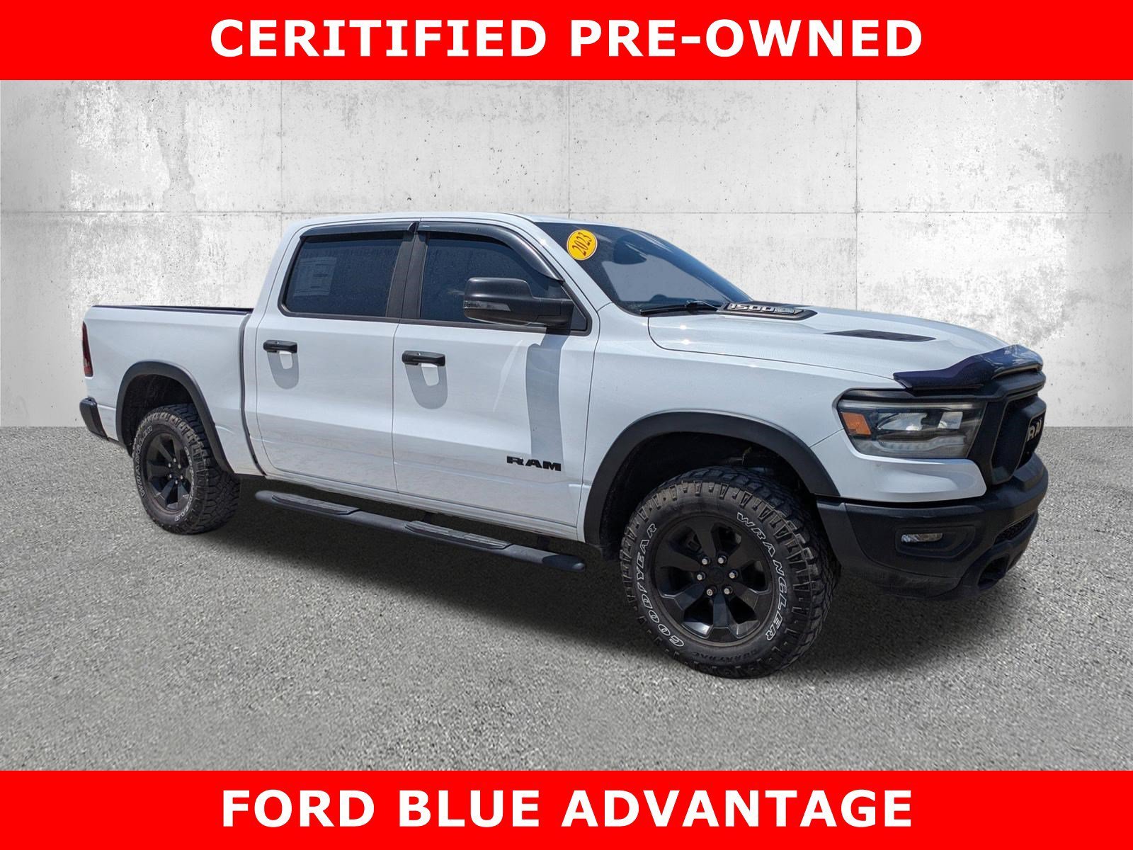 Used 2023 Bright White Clearcoat Ram Rebel image 1