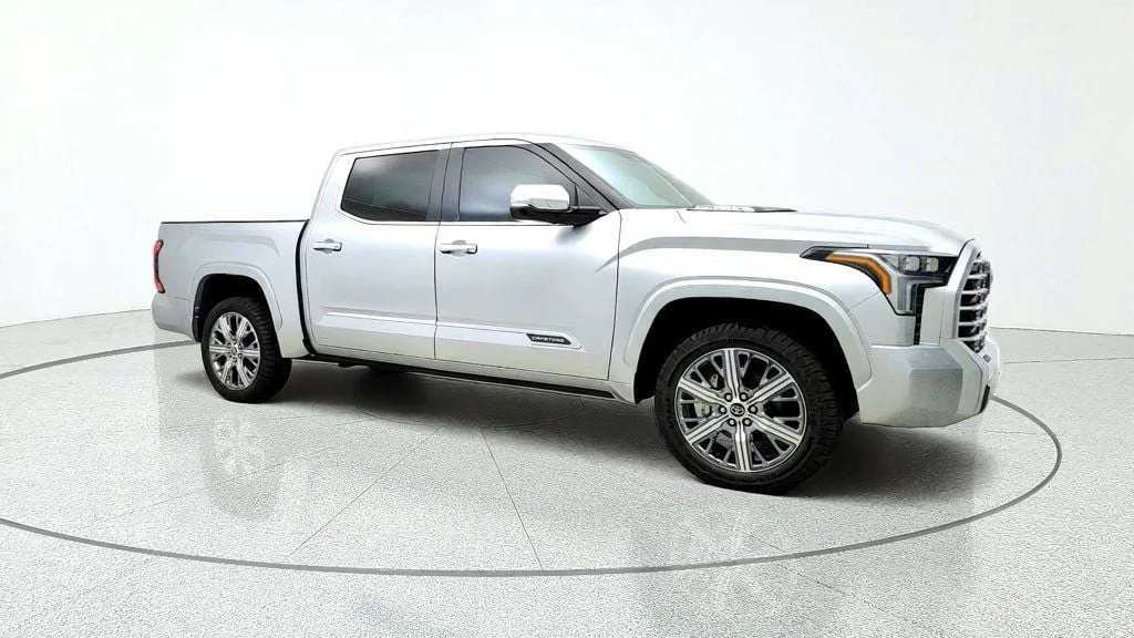 Used 2024 Celestial Silver Metallic Toyota Capstone Hybrid CrewMax 5.5