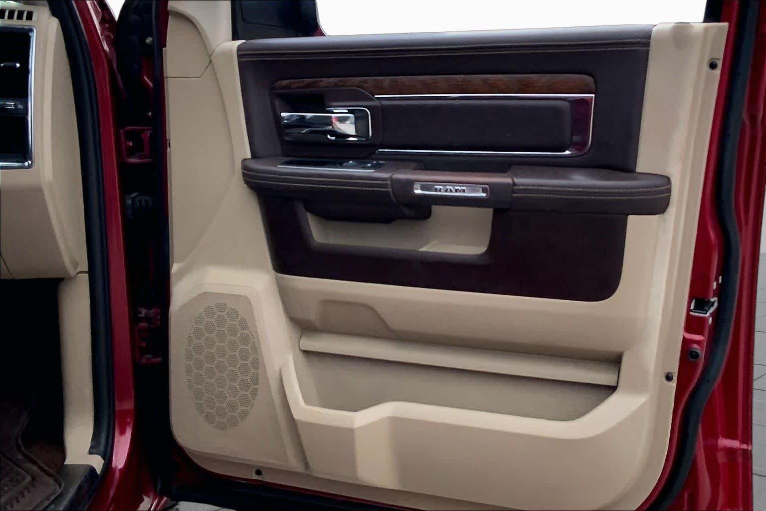 Used 2015 Deep Cherry Red Crystal Pearlcoat Ram Laramie Longhorn image 23