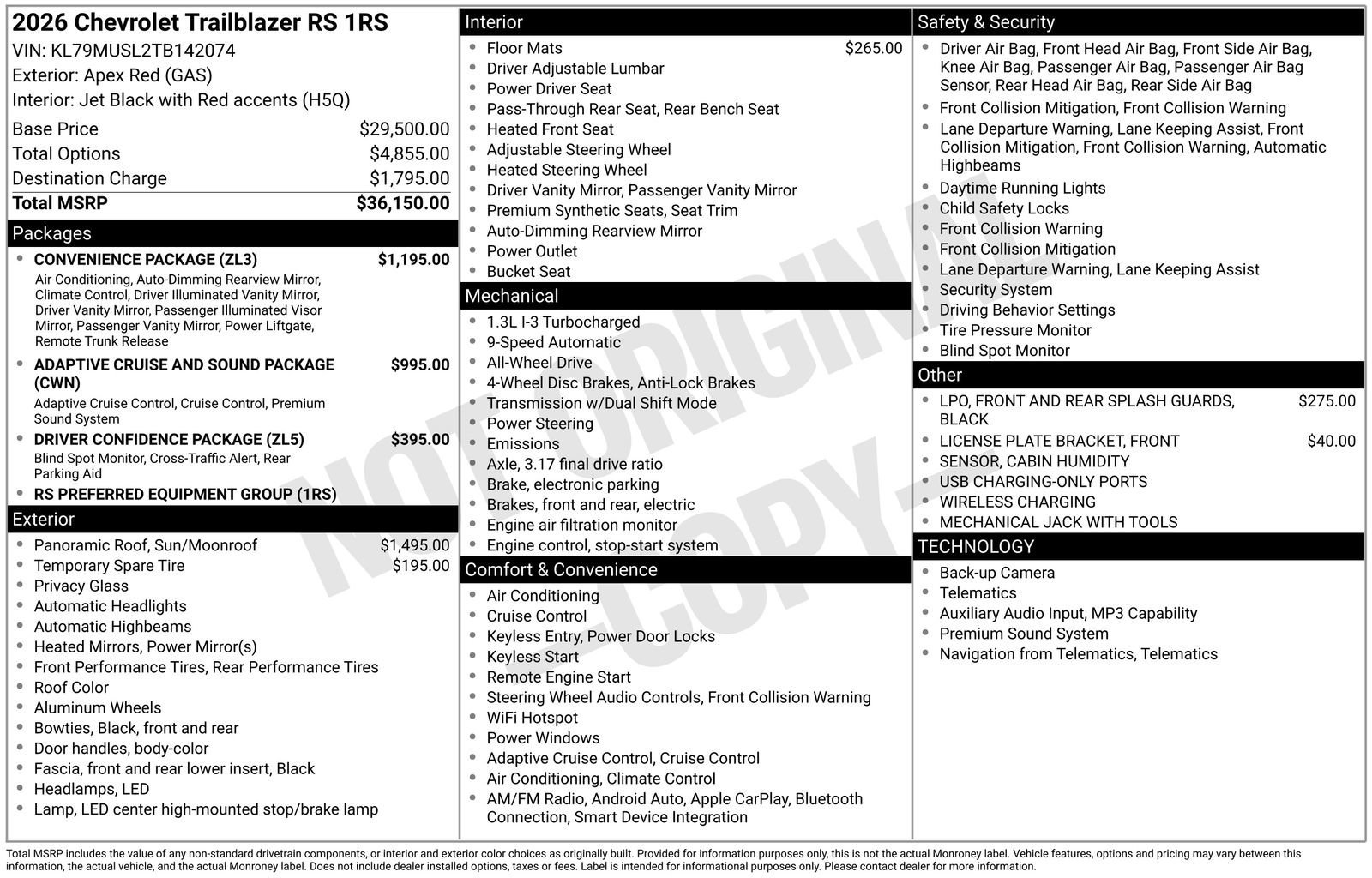 2026 Chevrolet Trailblazer RS - Photo 37