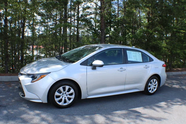 Used 2024 Classic Silver Metallic Toyota LE image 4