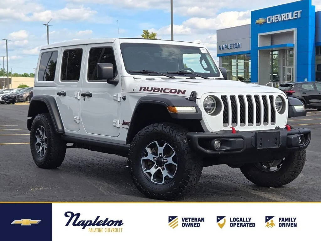 Used 2019 White Jeep Unlimited Rubicon image 1