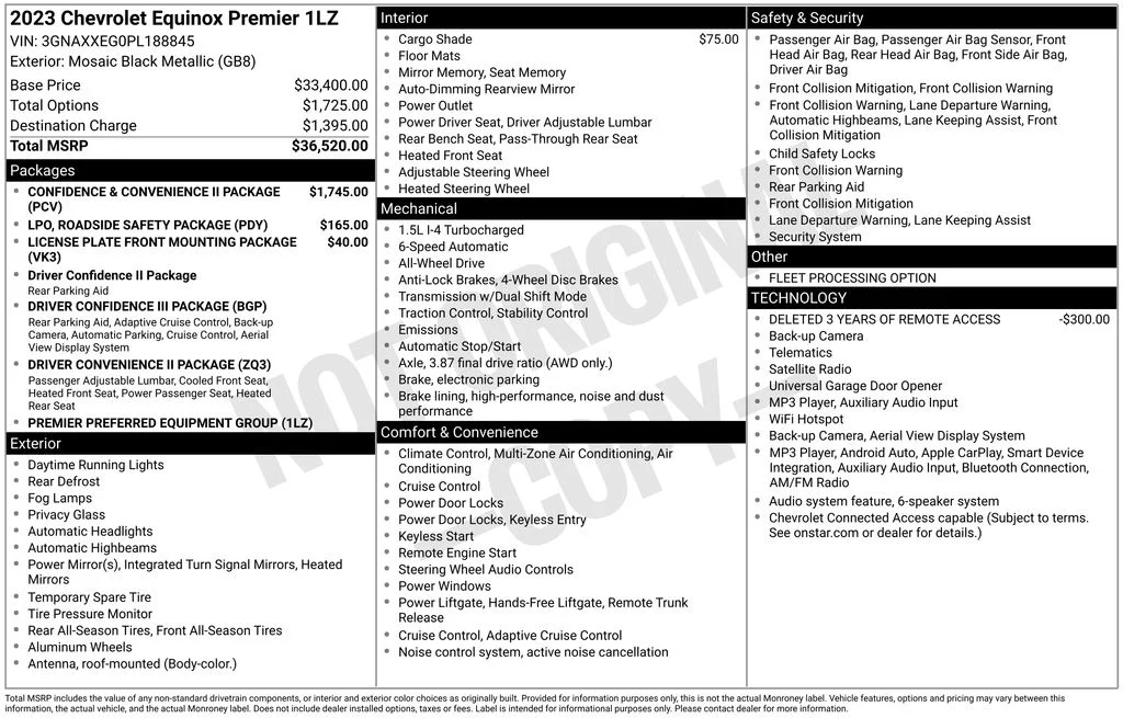 Used 2023 Black Chevrolet Premier image 17