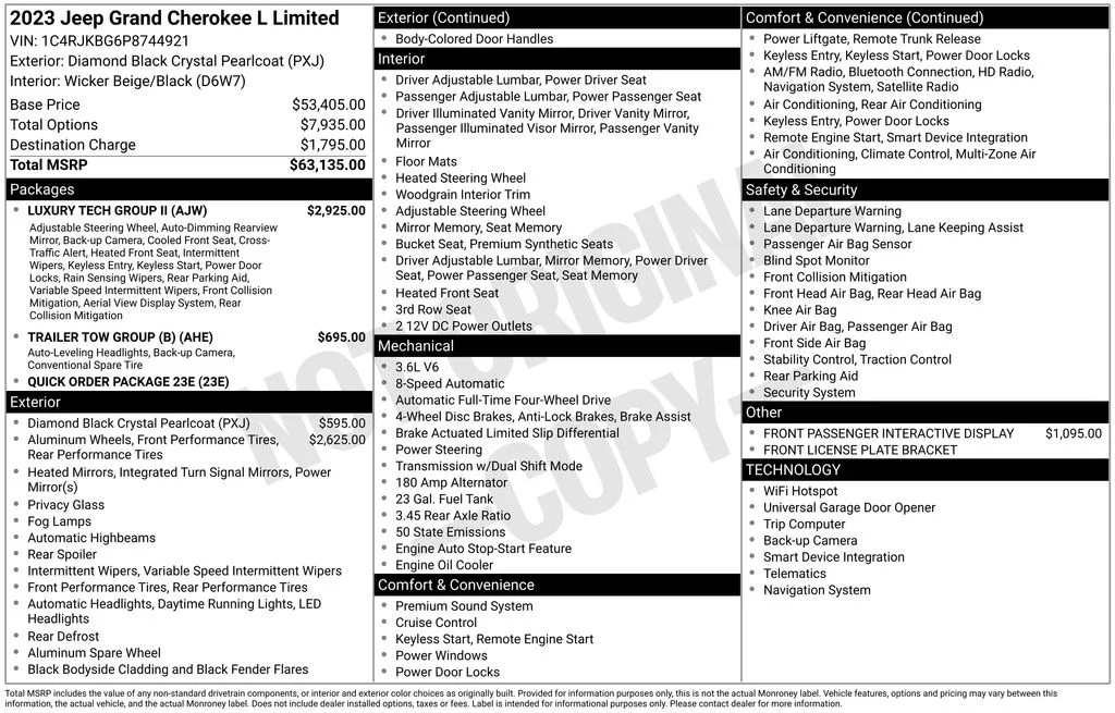 Used 2023 Black Jeep Limited image 41