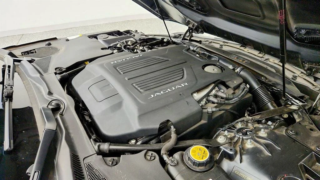 Used 2023 Carpathian Grey Premium Metallic Jaguar R Convertible AWD w/ Extended Leather & Black Calipers image 24