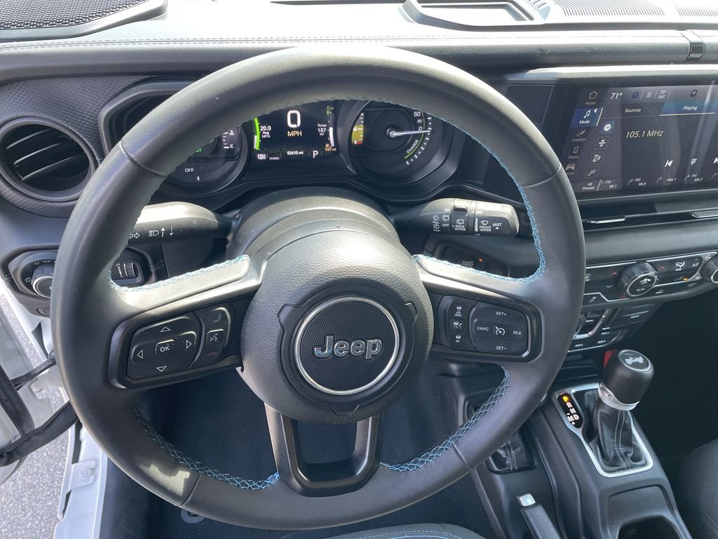 Used 2024 White Jeep Rubicon 4xe image 16