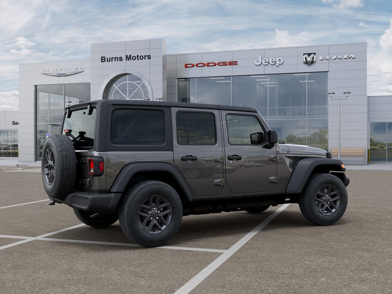 New 2026 Granite Crystal Metallic Clear-Coat Exterior Paint Jeep Sport 4-Door image 4