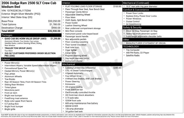 Used 2006 Silver Dodge SLT image 19