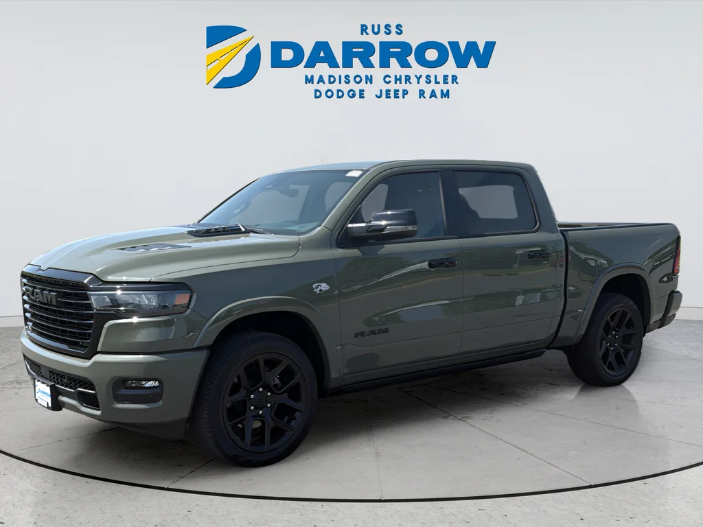 New 2026 Serrano Green Metallic RAM Laramie image 1