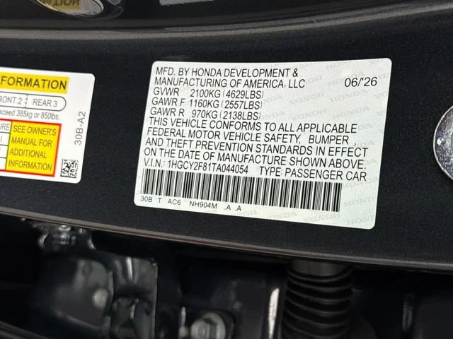 New 2026 Meteorite Gray Metallic Honda Touring image 17