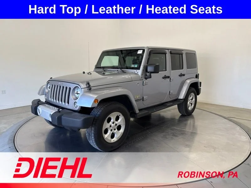 Used 2014 Gray Jeep Unlimited Sahara image 3