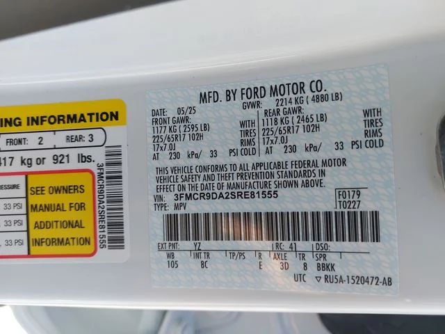 Used 2025 White Ford Badlands image 33