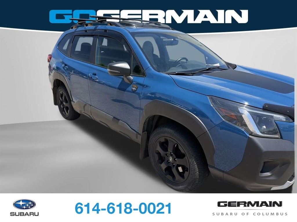 Used 2022 Blue Subaru Wilderness image 1