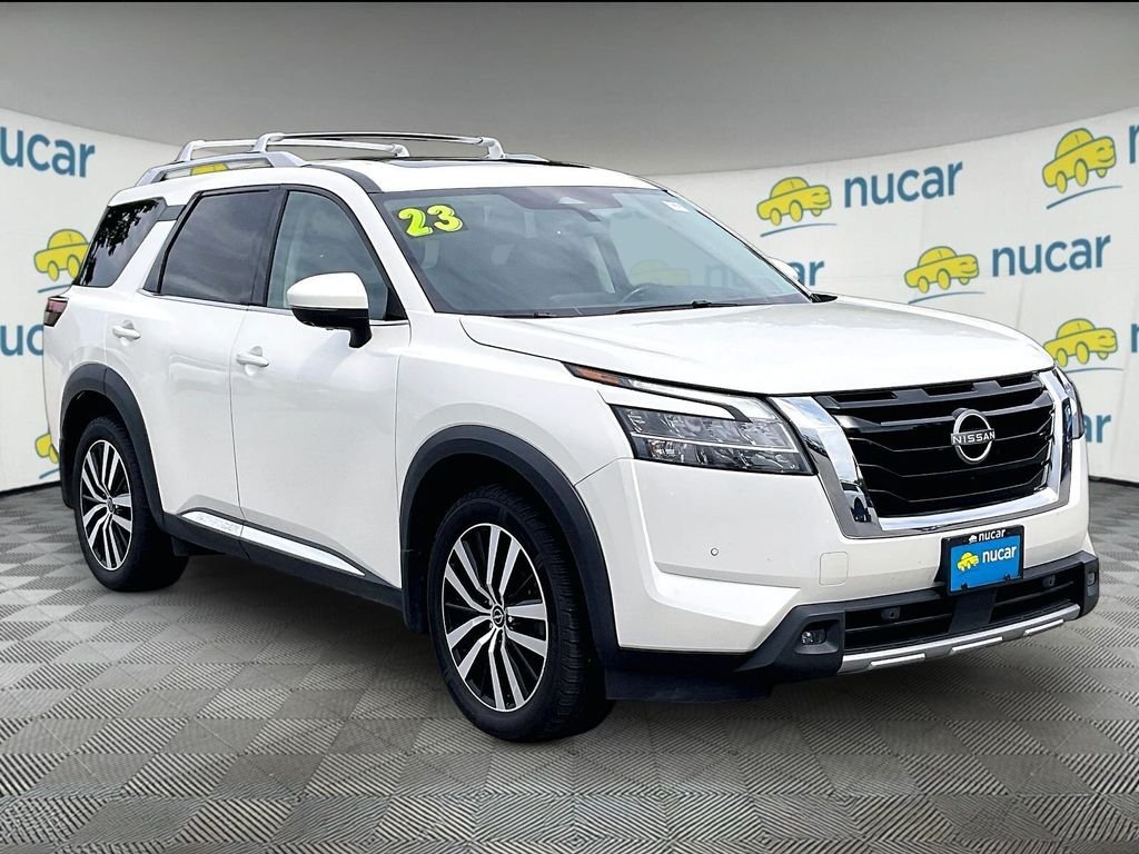 Used 2023 Pearl White Tricoat Nissan Platinum image 1