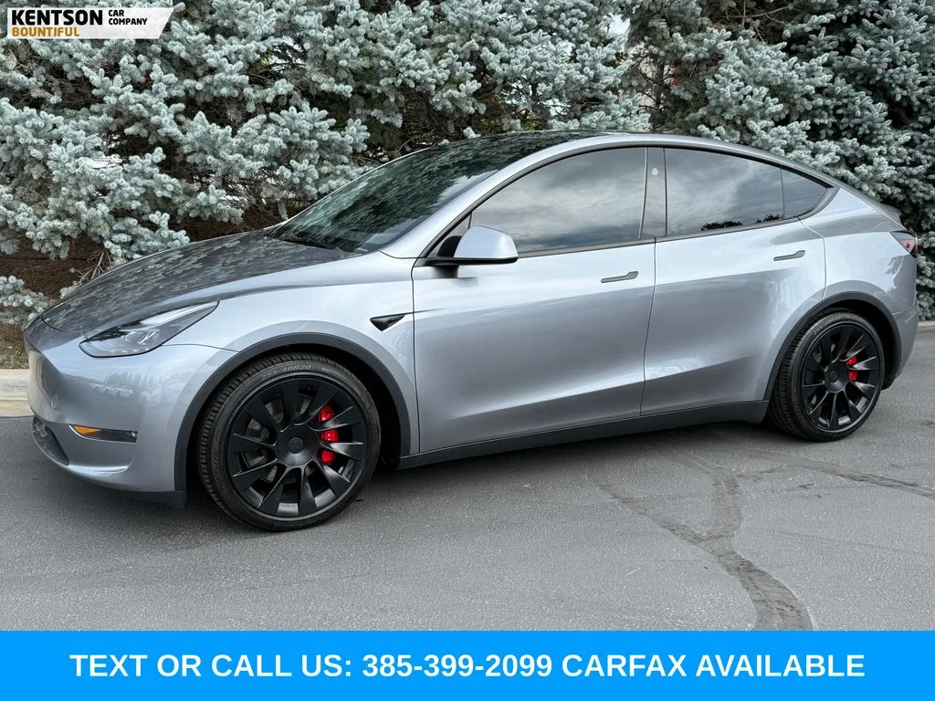 Used 2024 Gray Tesla Performance image 1