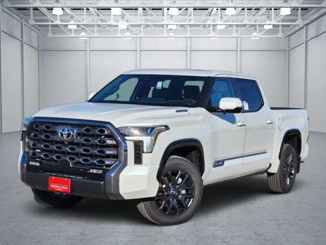 New 2026 White Toyota Platinum 4x4 CrewMax 5.5 ft. box 145.7 in. WB image 1