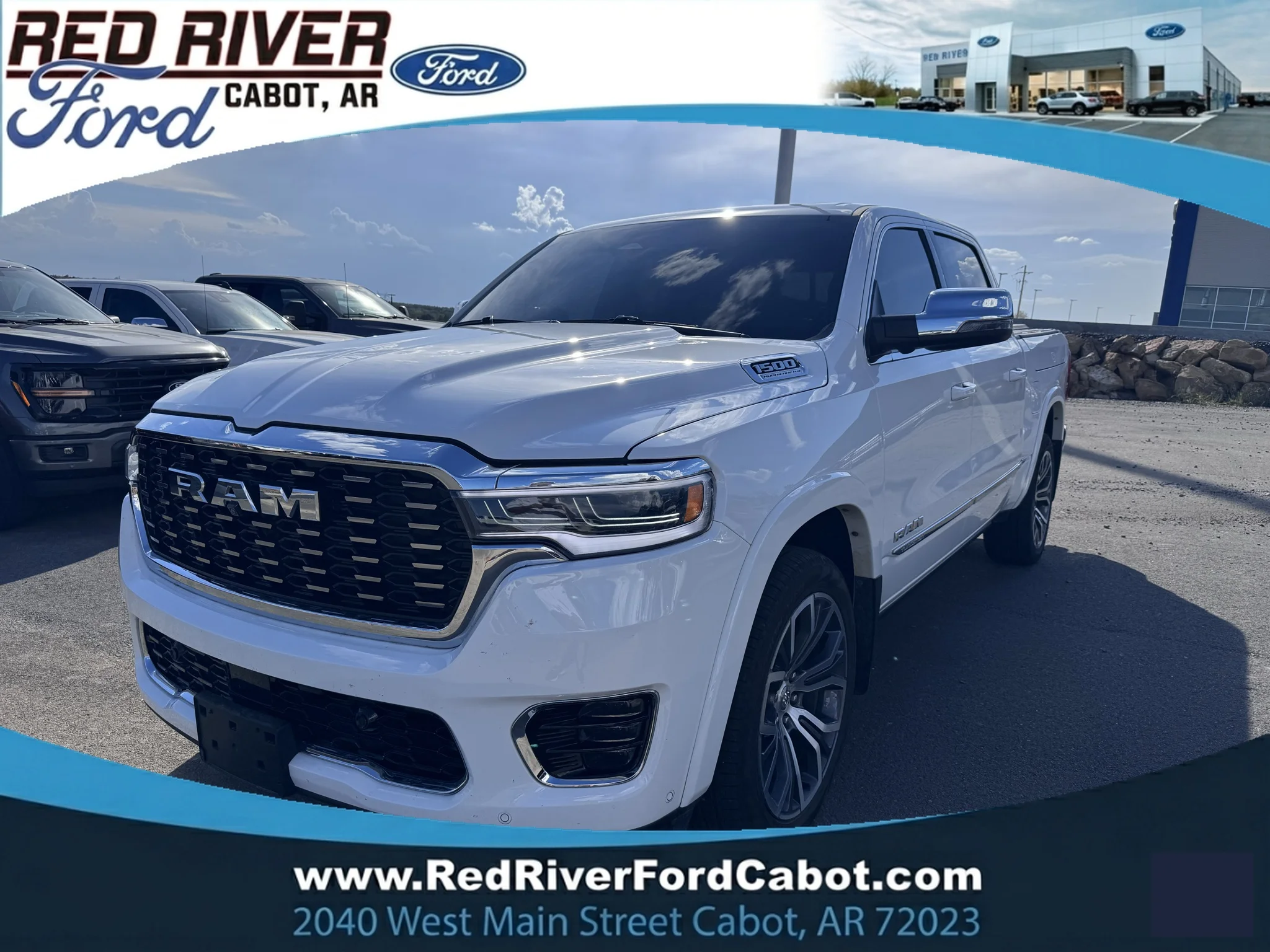 Used 2026 Bright White Clearcoat Ram Tungsten image 1