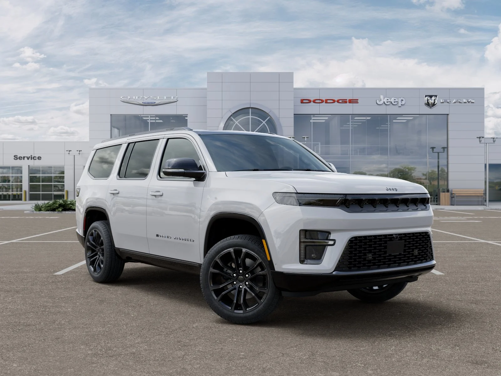 New 2026 Bright White Clear-Coat Exterior Paint Jeep Summit Obsidian image 34