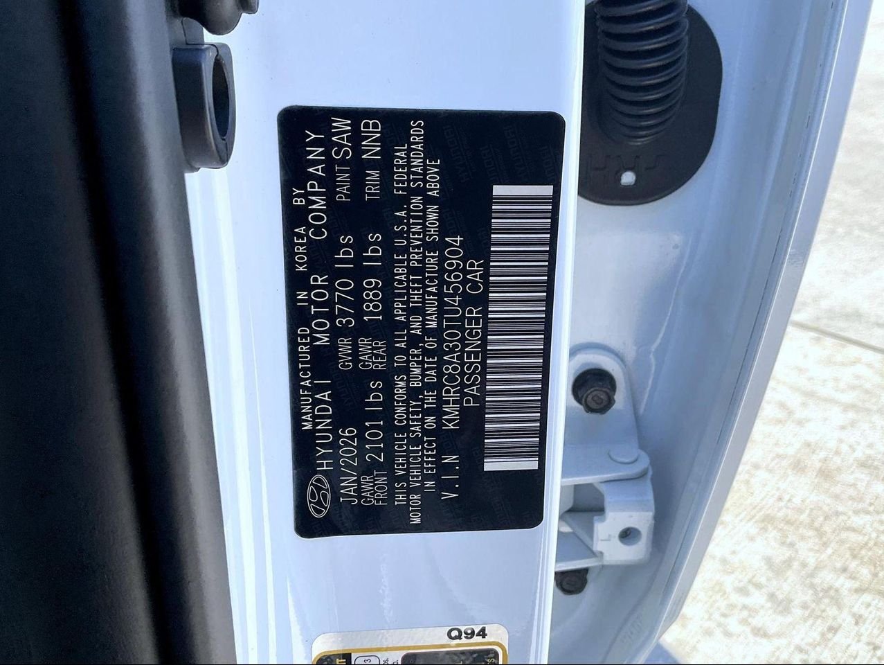 New 2026 White Hyundai SEL image 25