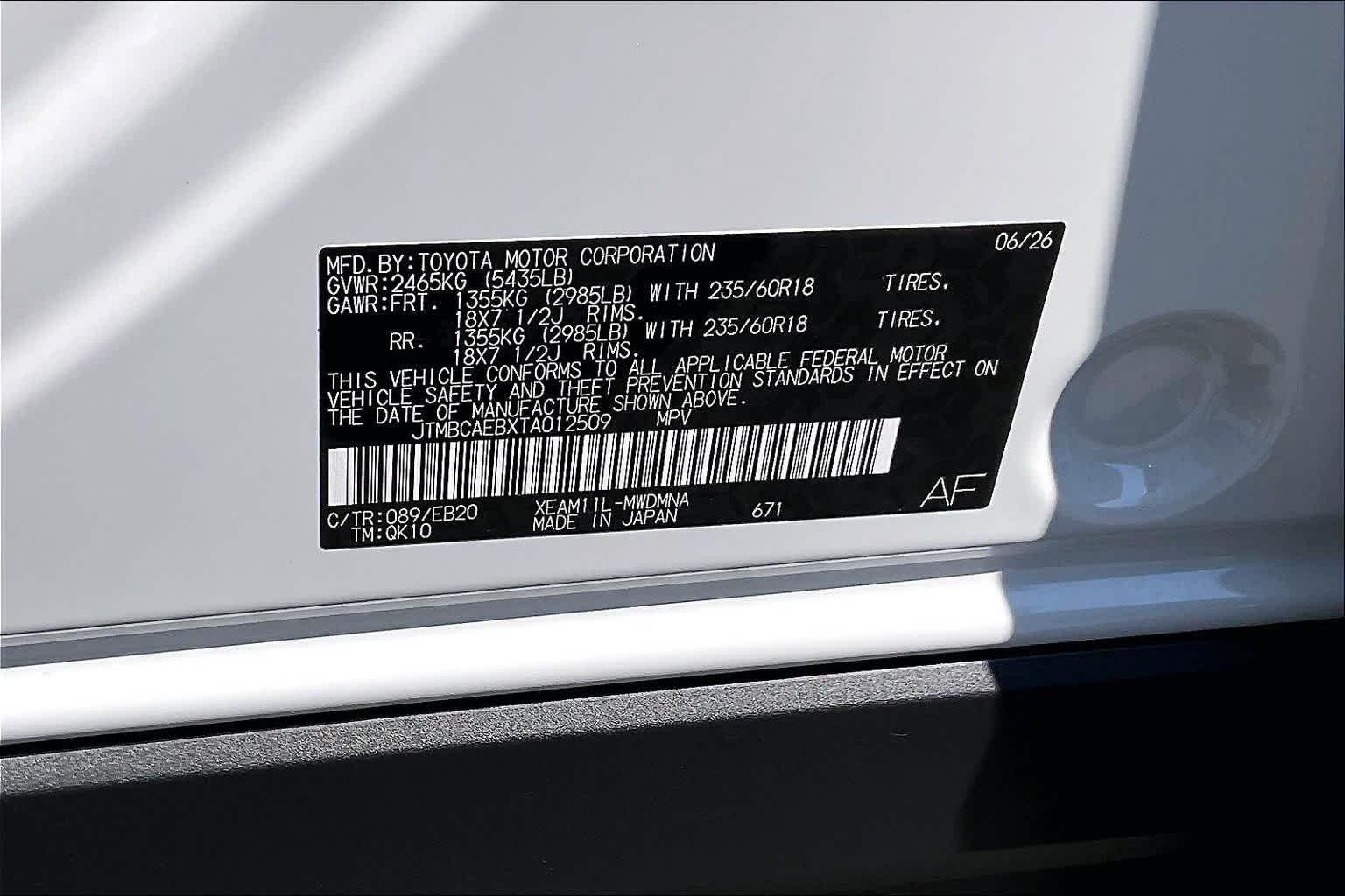 New 2026 Wind Chill Pearl Toyota XLE image 21
