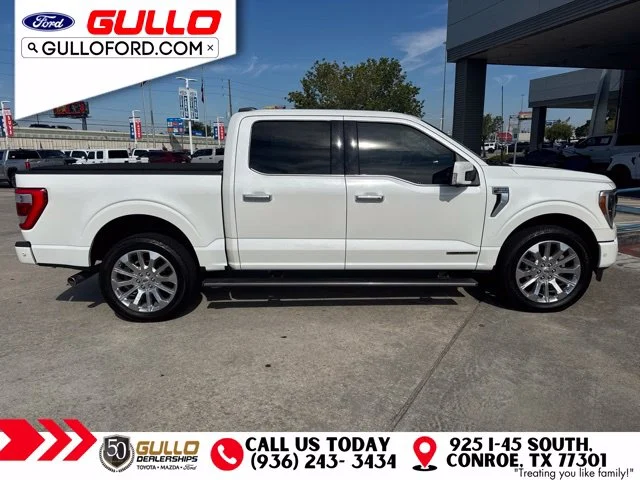 Used 2023 Star White Metallic Tri-Coat Ford Limited image 2