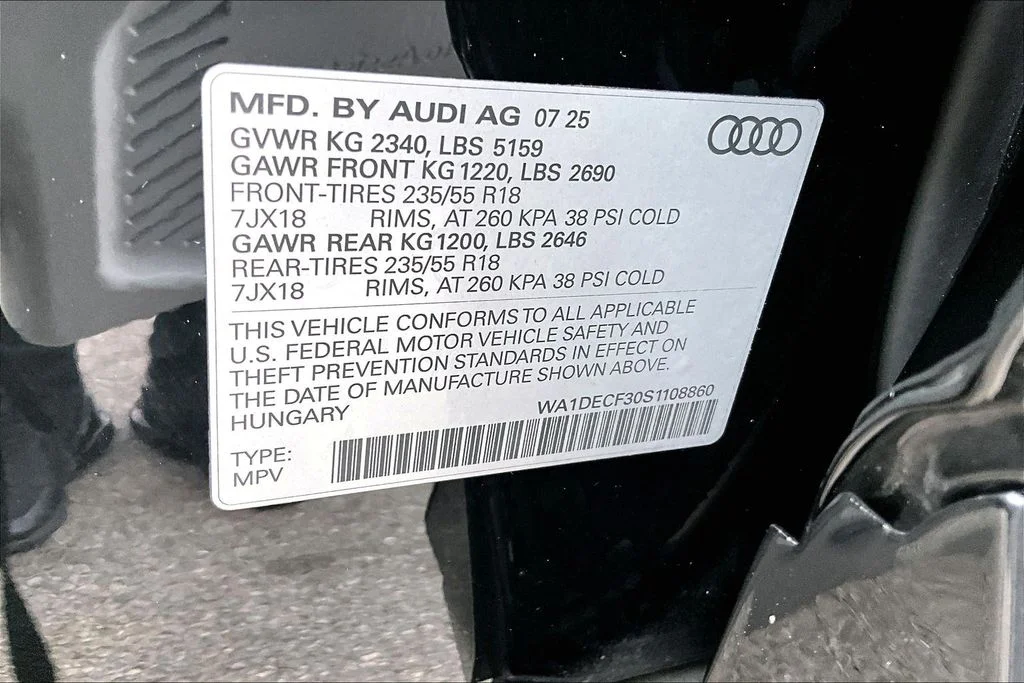 Used 2025 Black Audi Premium image 19