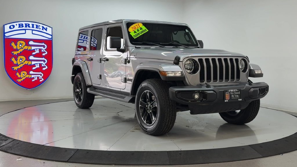 Used 2021 Billet Silver Metallic Jeep Unlimited Sahara Altitude image 2