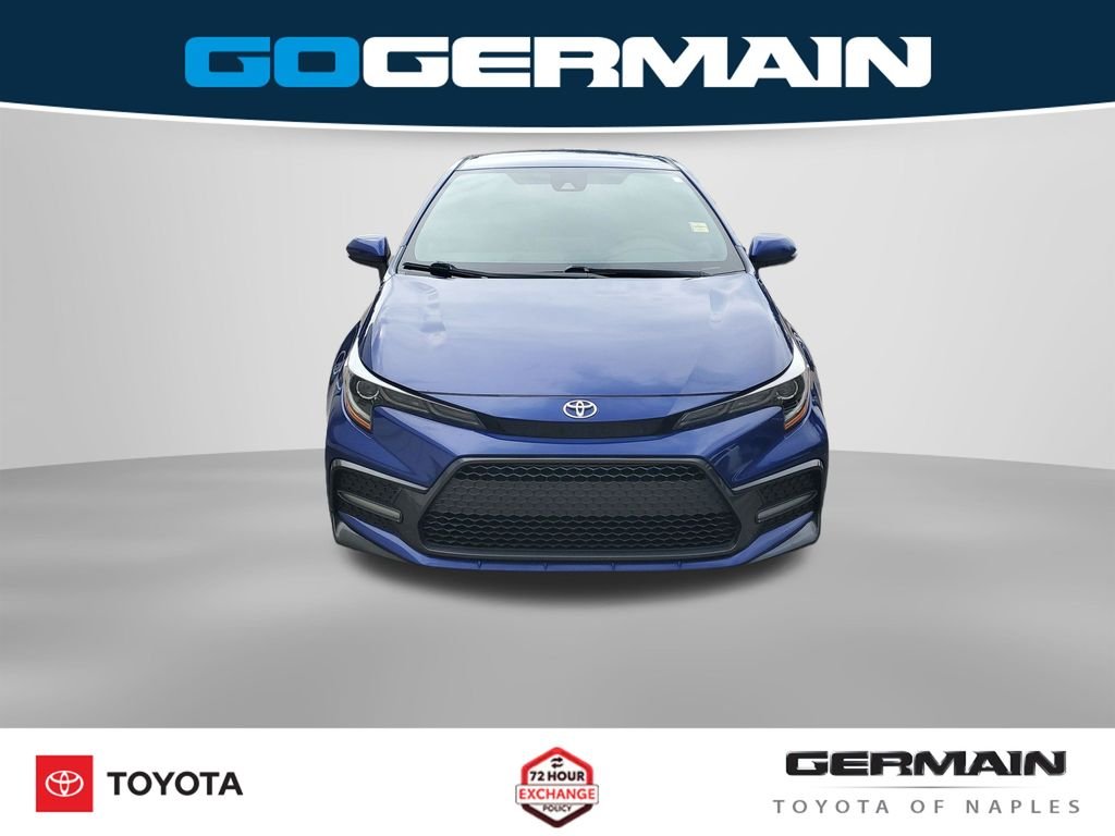 Used 2020 Blue Toyota SE image 3