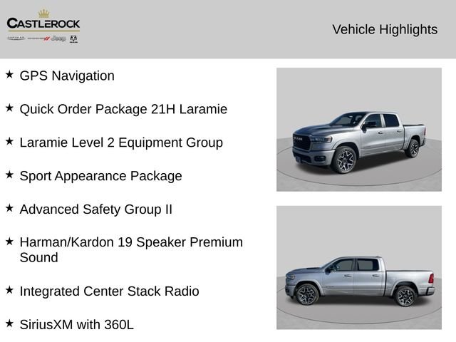 New 2026 Billet Silver Metallic Clear-Coat Exterior Paint RAM Laramie image 2