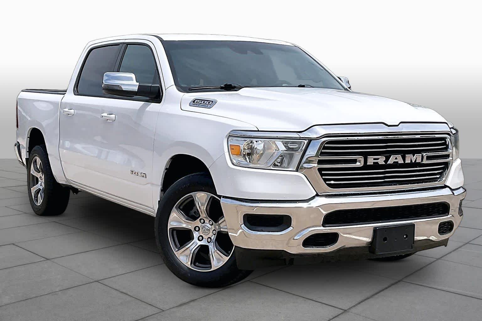 Used 2024 Bright White Clearcoat Ram Laramie image 3