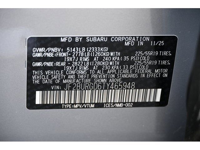 New 2026 Silver Subaru Limited XT image 57