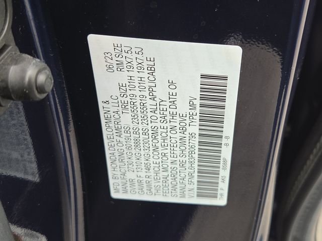 Used 2023 Obsidian Blue Pearl Honda Touring image 7