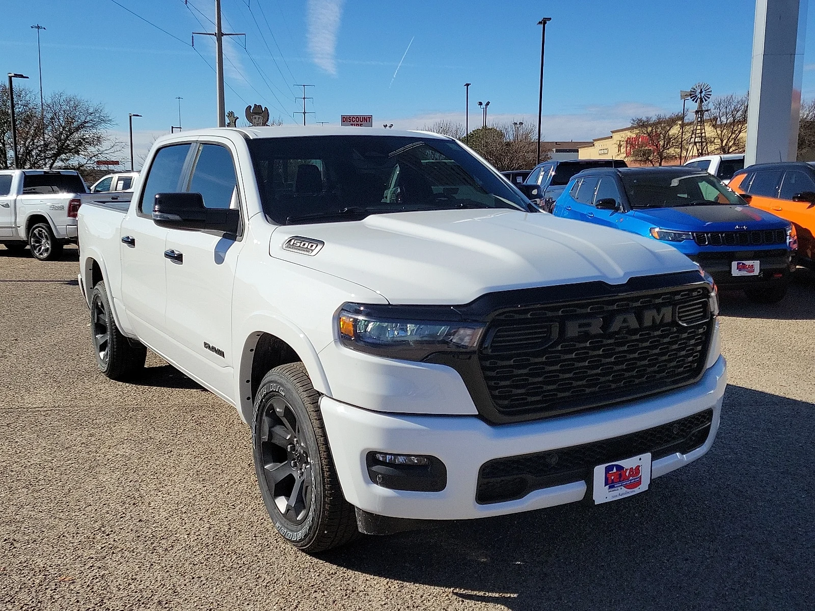 New 2026 PW7 Bright Whit Ram LONE STAR CREW CAB 4X4 5