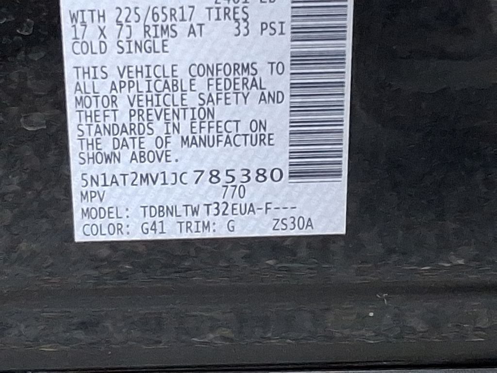 Used 2018 Black Nissan SV image 27