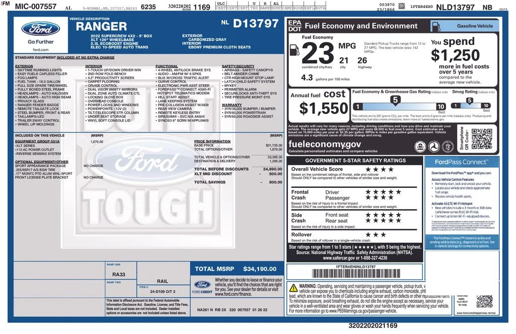 Certified Used 2022 Gray Ford XLT image 5
